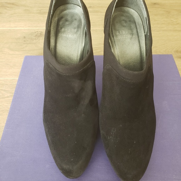 Stuart Weitzman Hold Me Booties in Black - Picture 3 of 7